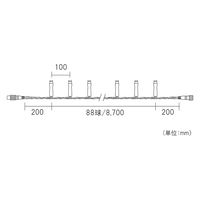 コロナ産業 ストレートライト88球 白色LED 電源別売り GR88W 1個（直送品）