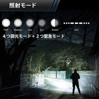 WUBEN LEDフラッシュライト 1200lm IP68 C3 1個