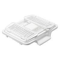 サンコープラスチック 水切りかご 水が流れる たためる水切り 流 縦型 ホワイト 336451 1個（直送品）