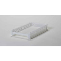 サンコープラスチック トレー SM 幅22.6×奥行38.8×高さ6.3cm e-ラック 収納 ホワイト 344951 1個（直送品）