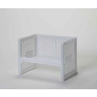 サンコープラスチック ラック S 幅36.3×奥行20.8×高さ24.8cm e-ラック ホワイト 344957 1個（直送品）