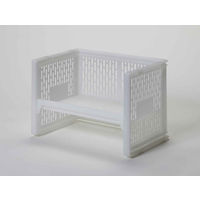 サンコープラスチック ラック M 幅36.3×奥行24.8×高さ24.8cm e-ラック 調味料ラック ホワイト 344959 1個（直送品）