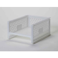 サンコープラスチック ラック WSM 幅27.8×奥行35.2×高さ17cm e-ラック シューズラック 浅型 ホワイト 344953 1個