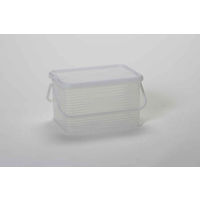 サンコープラスチック 収納ボックス S 幅29×奥行20×高さ16.8cm コンテナ 取っ手付き 373806 1個（直送品）