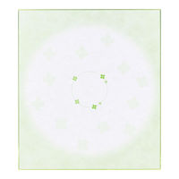 デザインフィル カラー色紙 シール付 クローバー柄 33155006 1枚