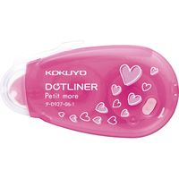 コクヨ テープのり ドットライナープチモア 使いきり ハート柄・フラワー柄・スター柄 しっかり貼るタイプ タ-D927-06X3 1パック（3個 ）