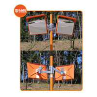 熊本海道工業 二面鏡取付金具　φ76.3 3MWK78 1個（直送品）