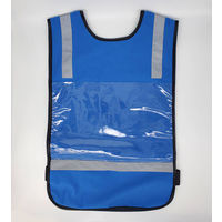 【安全ベスト】  エイ・エム・ジェイ ゼッケンベスト ブルー ZV-200B