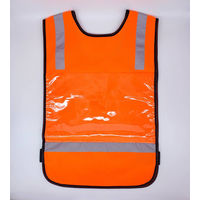【安全ベスト】  エイ・エム・ジェイ ゼッケンベスト オレンジ ZV-200R