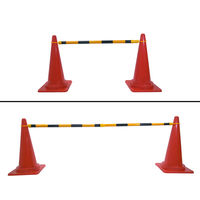 グリーンクロス ＰＶＣ製伸縮式コーンバー（青白） 1105050314 1本（直送品）