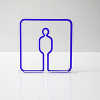 タム ツケレルン 3Wayピクトサイン(男子トイレ01) ローズウッド 3way-0001-RW 1個（直送品）