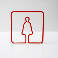 タム ツケレルン 3Wayピクトサイン(女子トイレ01) チークウッド 3way-0002-TW 1個（直送品）