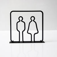 タム ツケレルン 3Wayピクトサイン(男女並びトイレ01) ローズウッド 3way-0003-RW 1個（直送品）