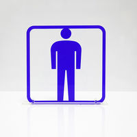 タム ツケレルン 3Wayピクトサイン(男子トイレ05) 青 3way-0025-BL 1個（直送品）