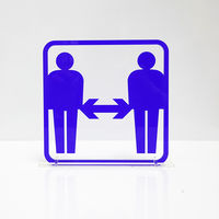 タム ツケレルン 3Wayピクトサイン(ソーシャルディスタンス) 白 3way-0050-WH 1個（直送品）