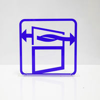 タム ツケレルン 3Wayピクトサイン(換気しています上下) 白 3way-0052-WH 1個（直送品）