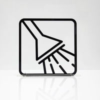 タム ツケレルン　３Ｗａｙピクトサイン（シャワー室）　黒 3way-0057-BK 1個（直送品）