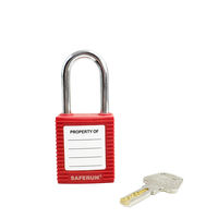 セーフラン安全用品 ロックアウト用パドロック (吊38mmタイプ) 14657-1 1個