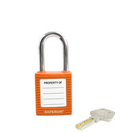 セーフラン安全用品 ロックアウト用パドロック (吊38mmタイプ) 14662-1 1個（直送品）