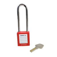 セーフラン安全用品 ロックアウト用パドロック (吊76mmタイプ) 14664-1 1個（直送品）