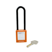 セーフラン安全用品 ロックアウト用絶縁パドロック (吊76mmタイプ) 14683-1 1個（直送品）