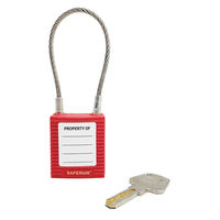セーフラン安全用品 ロックアウト用ケーブルパドロック 14685-1 1個（直送品）