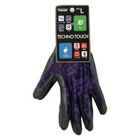 【ニトリル背抜き手袋】 川西工業 テクノタッチ パープル L #2908L 1双