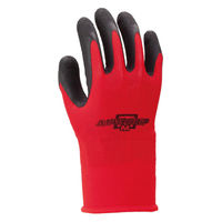 【天然ゴム背抜き手袋】 川西工業 マッドグリップ レッド LL #2635LL 1双