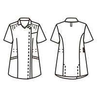 住商モンブラン マタニティスクラブ 半袖ダークネイビー/バーガンディ LL MS900-8373 1枚　スクラブ（直送品）