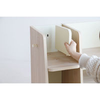 ICHIBA キッズスクールバッグラック ワイド ステラ 幅680×奥行380×高さ720ｍｍ ナチュラル ILR-3511NA 1台（直送品）