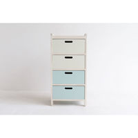 ICHIBA キッズスリムチェスト エスタ 幅370×奥行260×高さ760ｍｍ シアングレー ILR-3427CGY 1台（直送品）