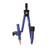 クツワ 安全コンパスハリノック 鉛筆 ブルー CP227BL 1セット(5個)（直送品）