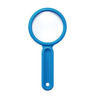 クツワ 学童むしめがね 45mm ブルー MG001BL 1セット(5個)（直送品）