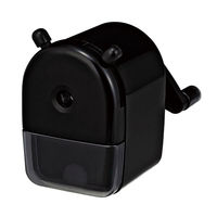 クツワ ミニ卓上えんぴつけずり ブラック RS040BK 1セット(4個)（直送品）