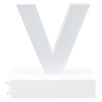 アクリサンデー ａｂｃＭＩＸ　マグネット連結文字　ＨＡ７５シリーズ　アルファベット小文字　【ｖ】 111994 1個（直送品）