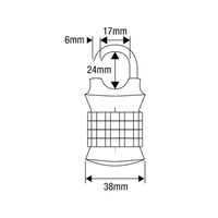 マスターロック 1535JADBLK 4桁ナンバー可変式南京錠 ブラック 1個