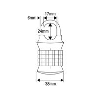 マスターロック 1535JADWDTEAL 4桁ワード可変式南京錠 ホワイト 1個（直送品）