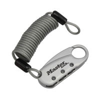 マスターロック 1559JADSLV ダイヤル式コイルケーブルロック シルバー 1個（直送品）