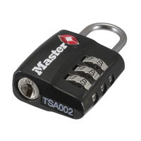 マスターロック 4680JADBLK TSAナンバー可変式ロック ブラック 1個（直送品）