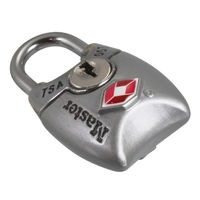 マスターロック 4689JADSLV TSAシリンダー式南京錠 シルバー 1個（直送品）