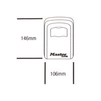 マスターロック 5403JAD ダイヤル式キーセーフ 取付式 1個