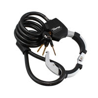 マスターロック 8275JADPROBLK 手錠型ケーブルロック ブラック 鍵4本付 1個（直送品）