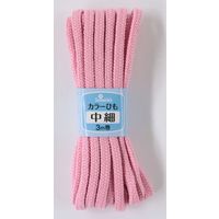 クロバー Clover カラーひも 中細 3m巻 ピンク 26-150 CL26-150 1セット(5袋)