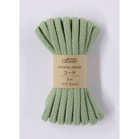 クロバー Clover ナチュラルカラー コード 3m巻 ティーグリーン 26-199 CL26-199 5個/1袋（直送品）