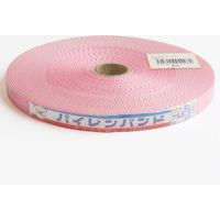 日本紐釦貿易 日本紐釦 パイレンバンド ポリプロピレン製 巾10mmx10m巻 ピンク PM10-10-6 1セット(5巻単位)（直送品）