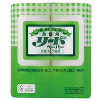 クッキングペーパー ライオン 業務用リードペーパー中サイズ　75枚カット　1箱（2ロール入×8パック）