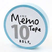 プリントインフォームジャパン gnotes ロール付箋 メモテープ メモテ 10mm幅×10ｍ パステルブルー 1307-0011-0210 1セット（10個）
