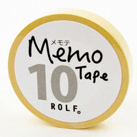 プリントインフォームジャパン gnotes ロール付箋 メモテープ メモテ 10mm幅×10ｍ パステルイエロー 1307-0013-0210