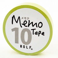 プリントインフォームジャパン gnotes ロール付箋 メモテープ 10mm幅×10ｍ リーフグリーン 1307-0016-0210 1セット（10個）