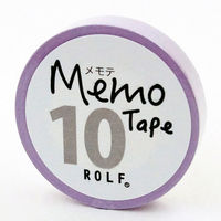 プリントインフォームジャパン gnotes ロール付箋 メモテープ メモテ 10mm幅×10ｍ パープル 1307-0038-0210 1セット（10個）